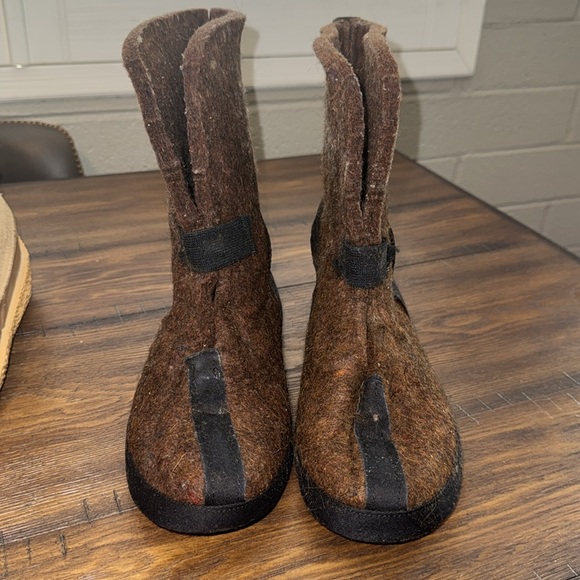 Vintage Sorel Gabrielle felt lined women’s size 6-7 winter/snow boots tan suede - Picture 8 of 10